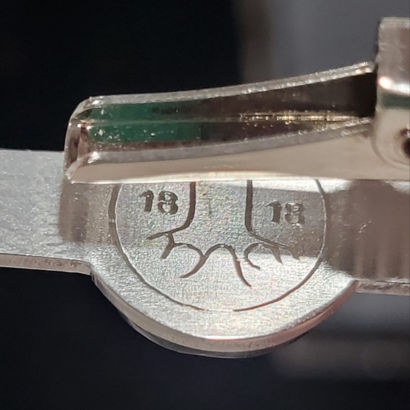 Labrodite tie clip stamped 1818. - Picture 10 of 10